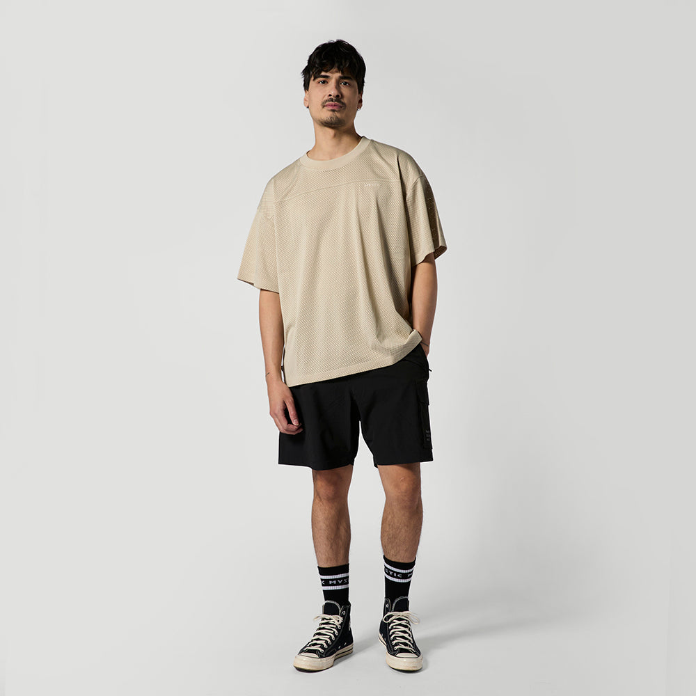 Mystic Relay Tee Sand t-shirt mesh respirant