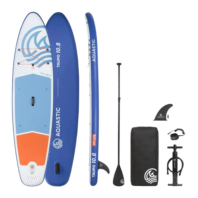 AQUASTIC Taupo 10'8 planche SUP gonflable blanc/bleu complète