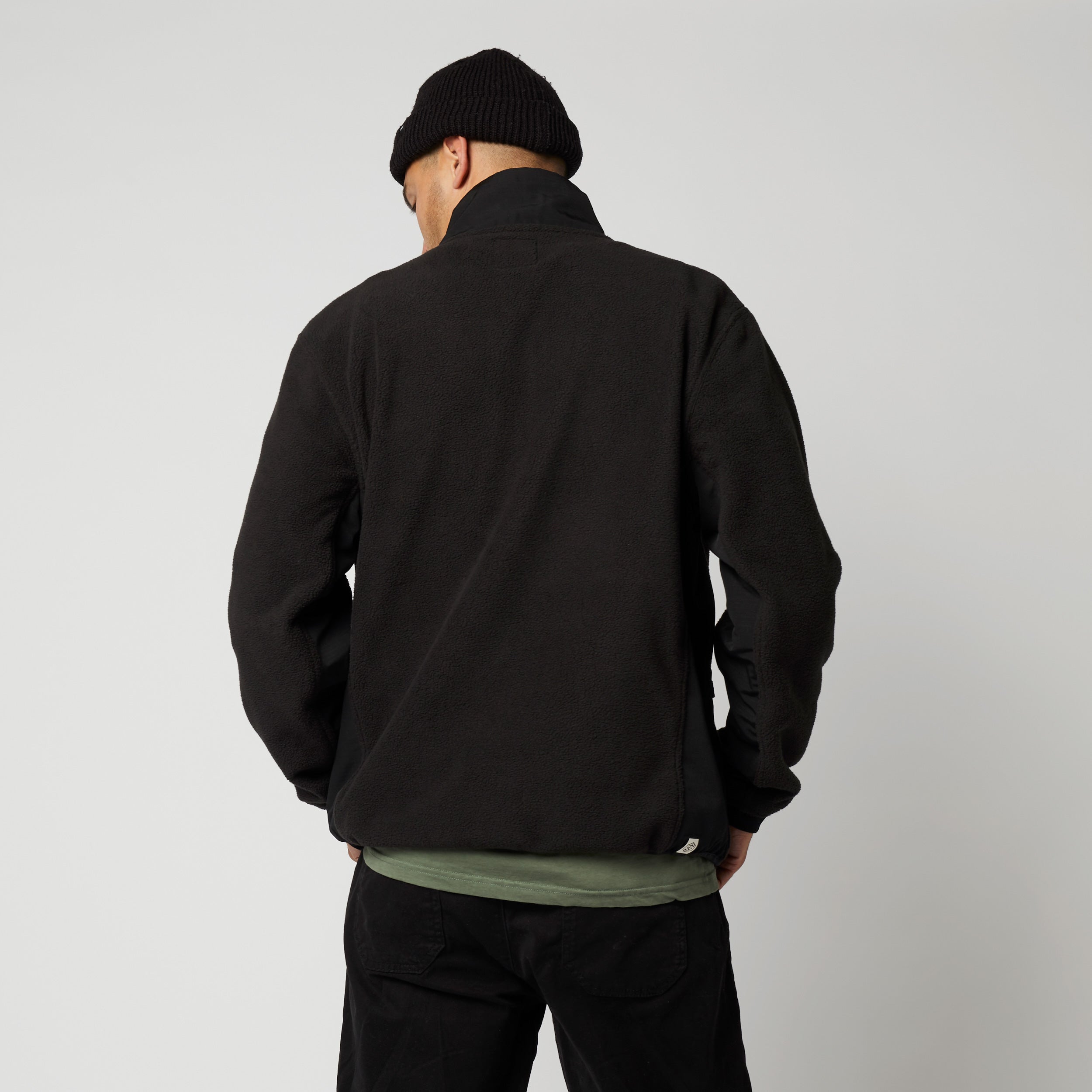 Mystic DTS Fleece Zip Thru sweat zippé noir déperlant