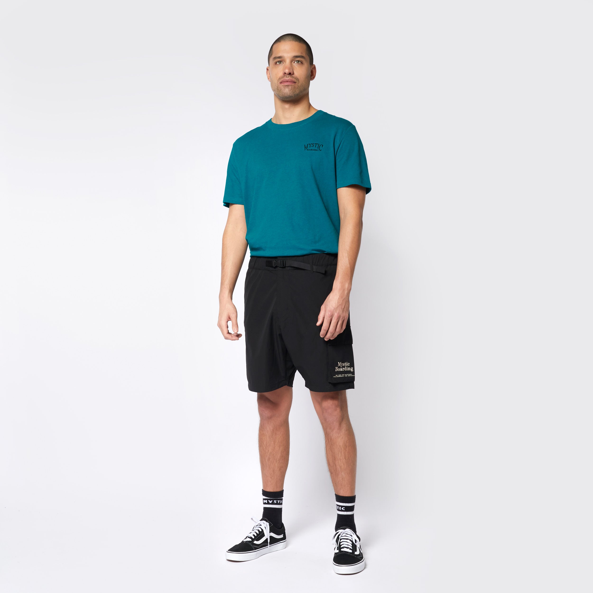 Mystic Meridian Hybrid short homme vert ripstop