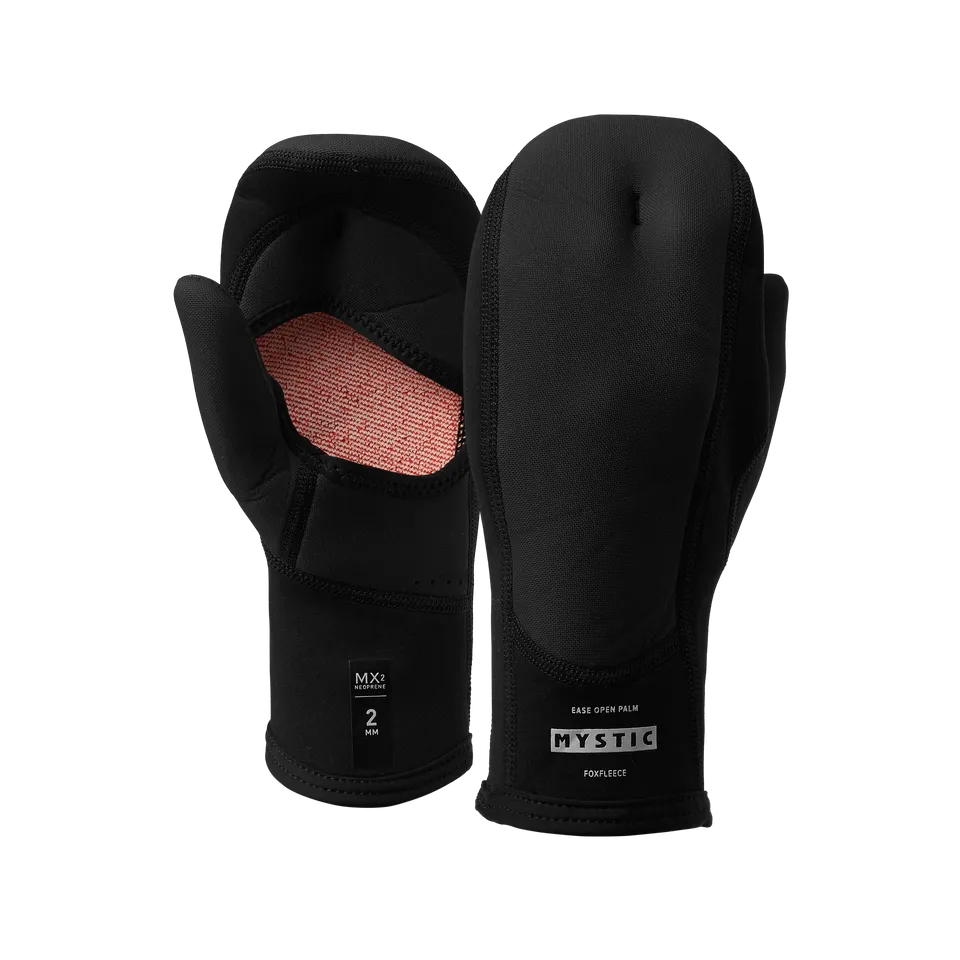 Mystic Ease Glove 2mm gants paume ouverte noirs