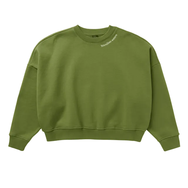 Mystic Dropped Shoulder Crew sweat femme lilas