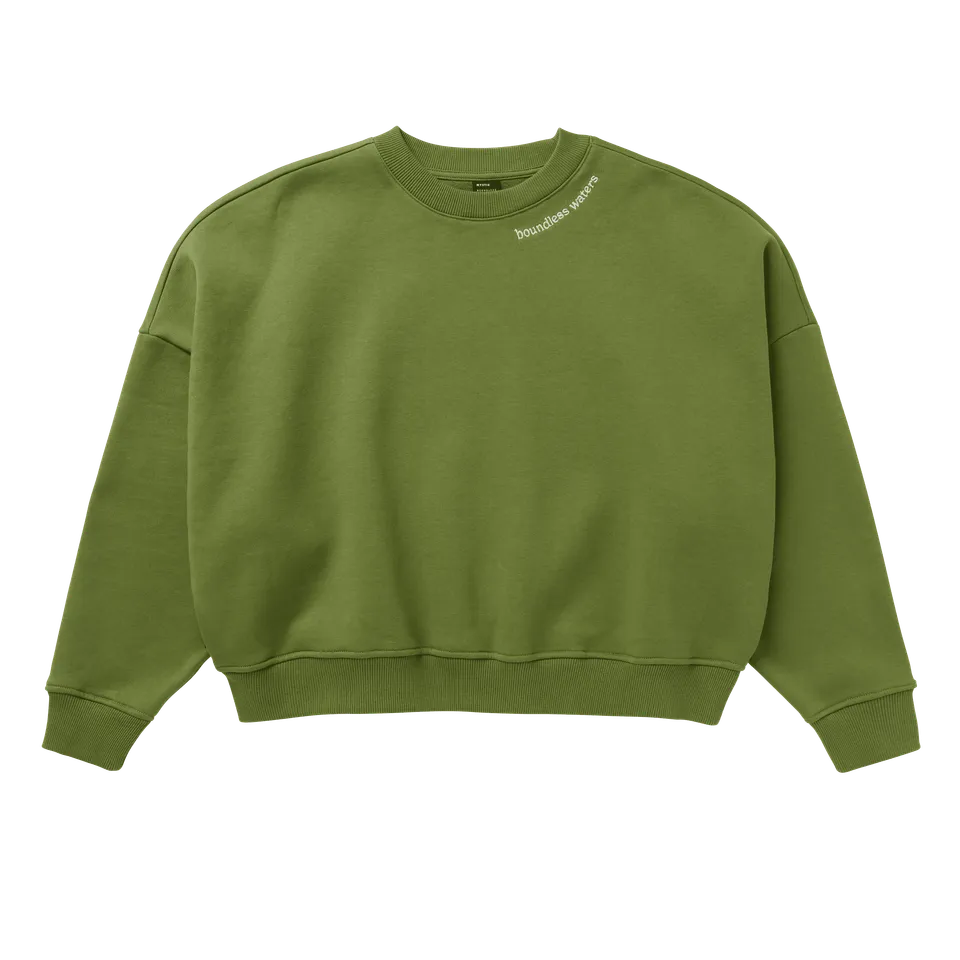 Mystic Dropped Shoulder Crew sweat femme lilas