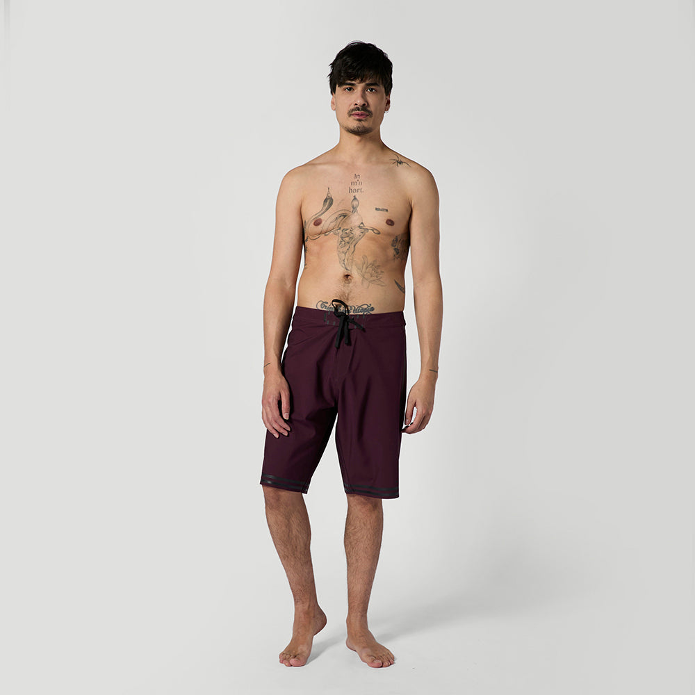 Mystic Truce Boardshort homme bordeaux stretch 4-way