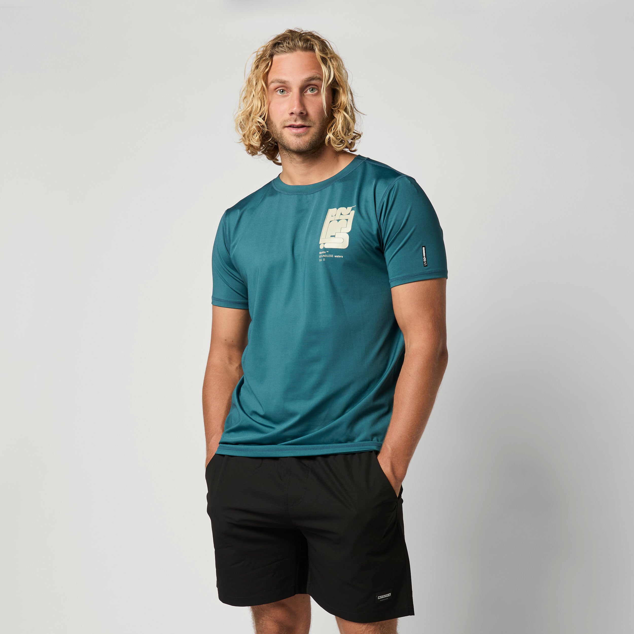 Mystic Boarding lycra homme manches courtes UPF 50+