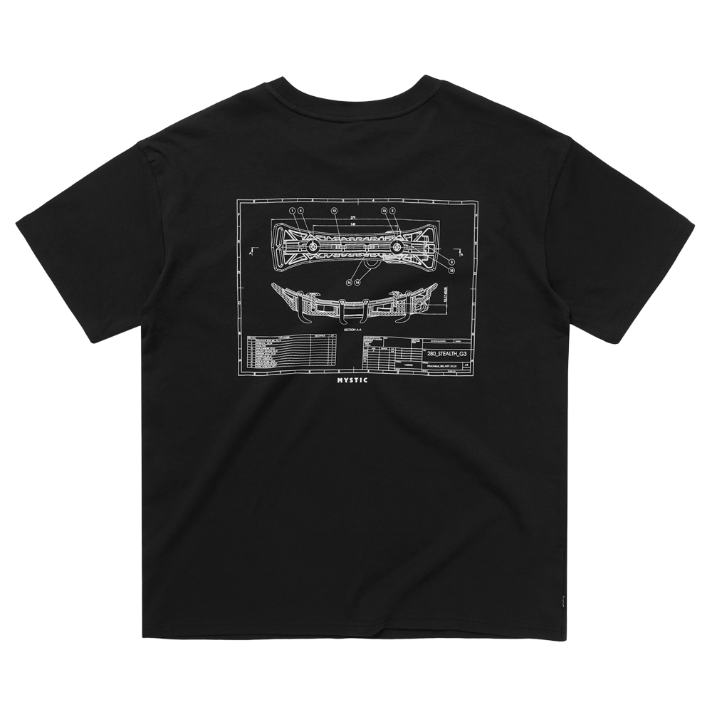 Mystic Concept SB1 Tee t-shirt rouge coton oversize