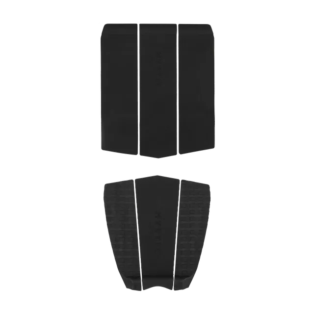 Mystic 3 Piece Tail + Front pad surf noir adhérence