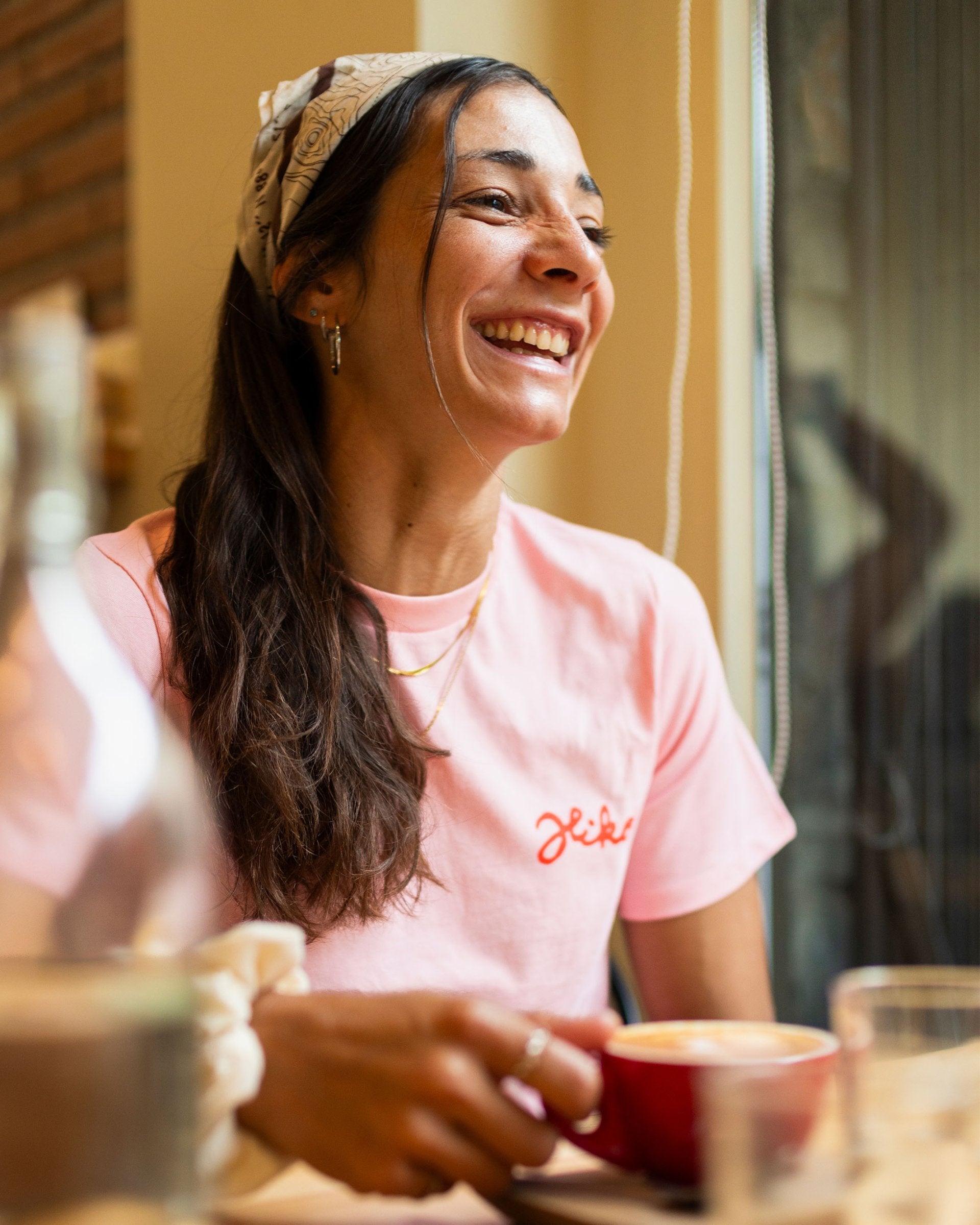 HIKO Meadow t-shirt femme coton bio rose