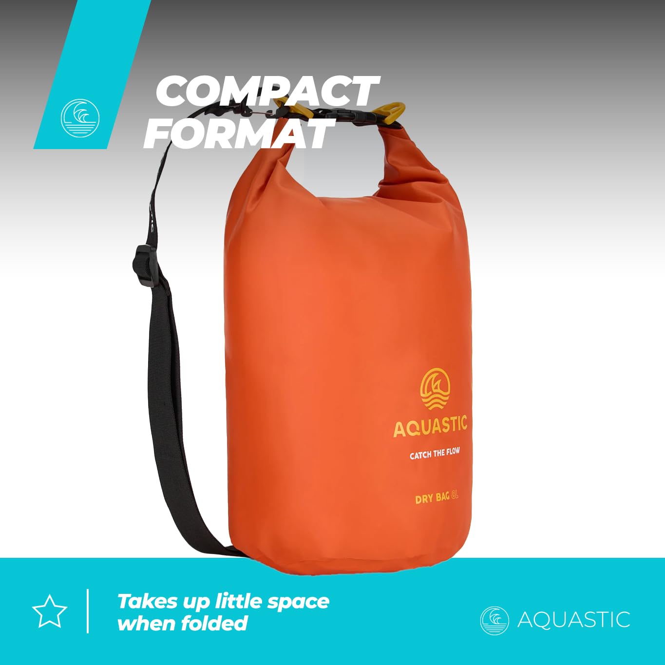 AQUASTIC Sac Étanche 8 L PVC 500D bandoulière