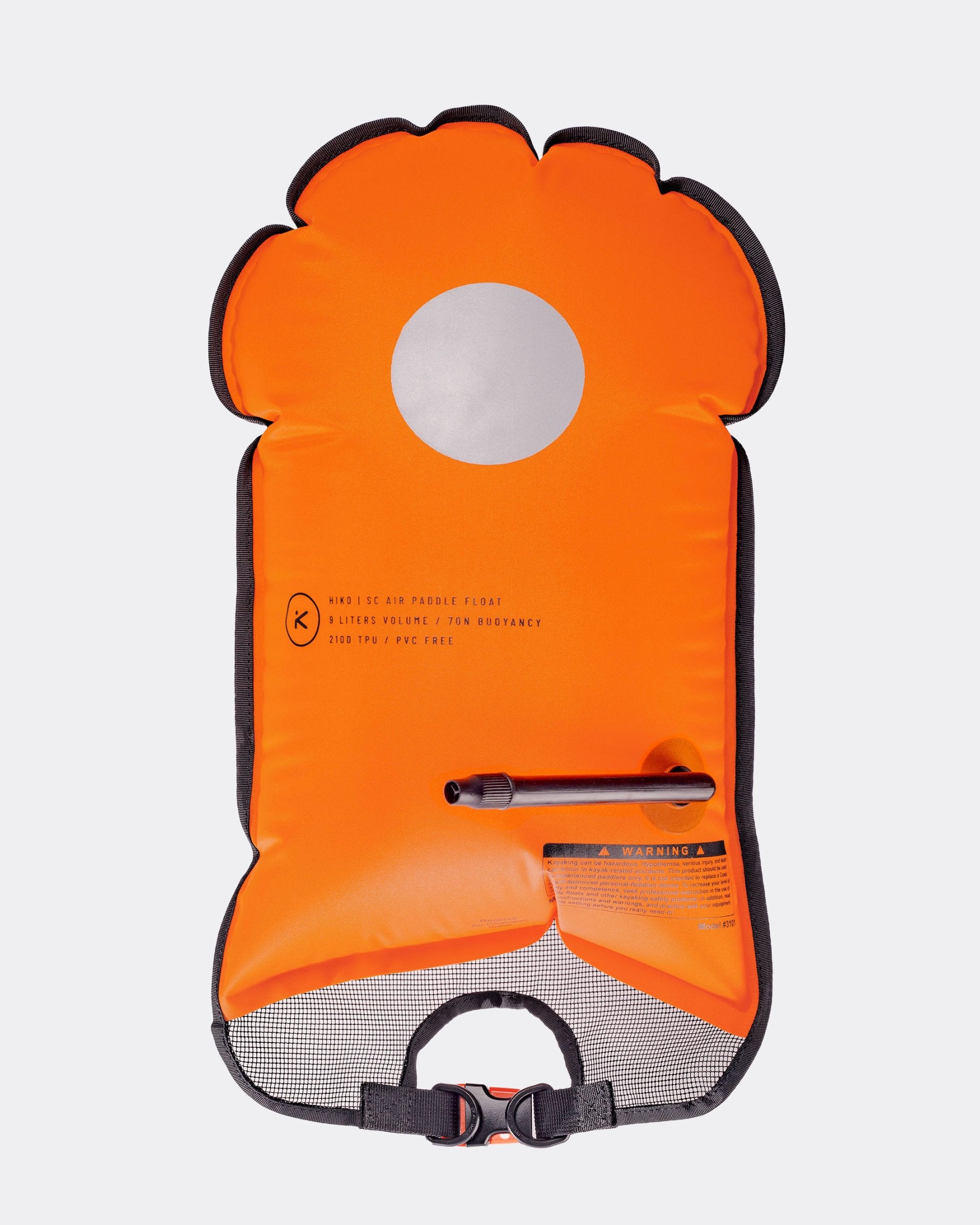 Hiko Air SC flotteur de pagaie gonflable orange 14 L sécu
