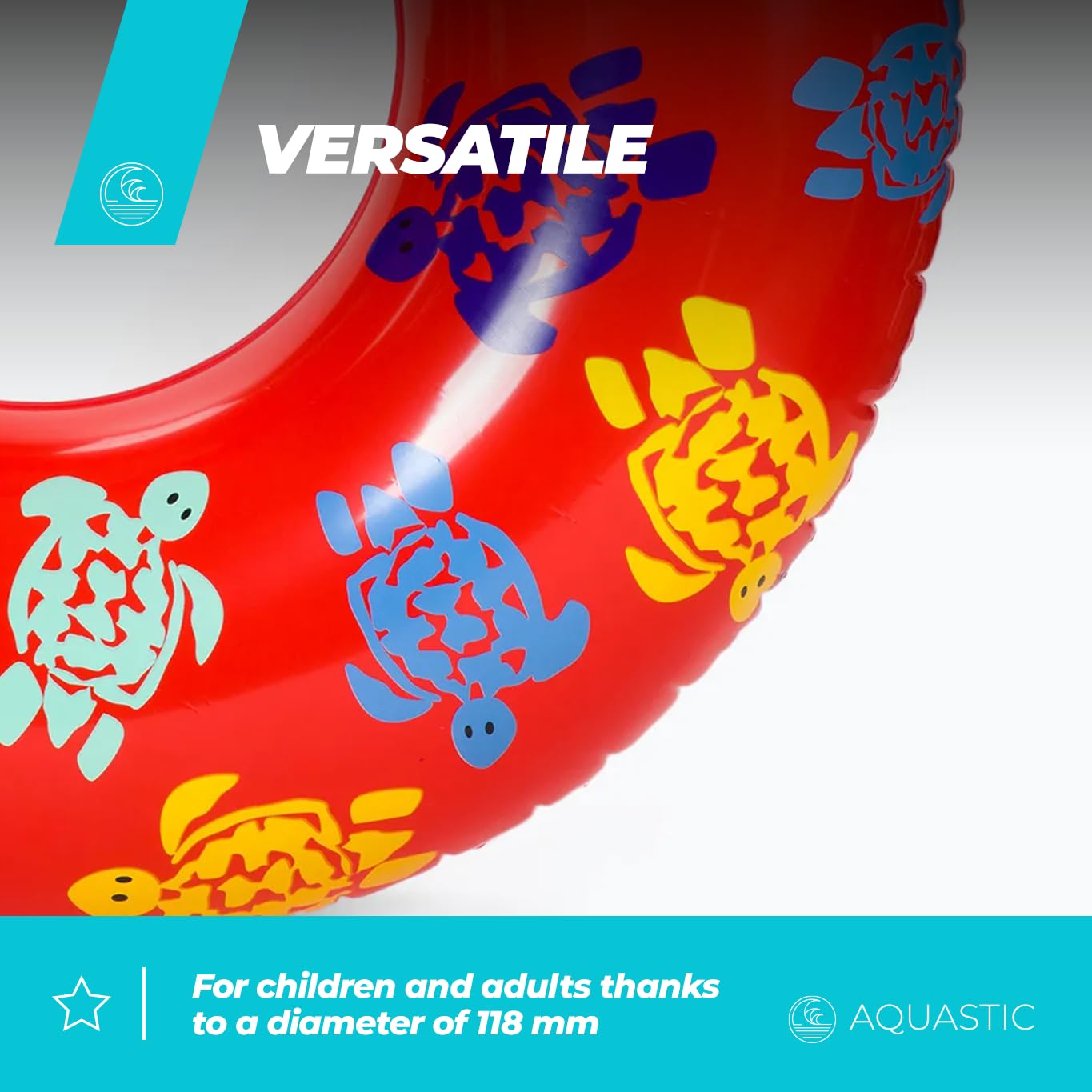AQUASTIC ASR-118R bouée gonflable 118 cm rouge 80 kg