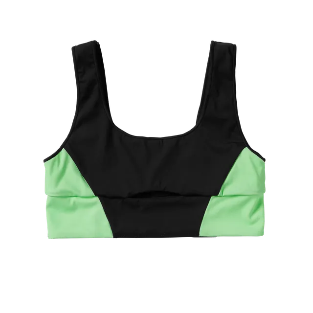 Mystic Bruna Performance haut de bikini Lime Green sport