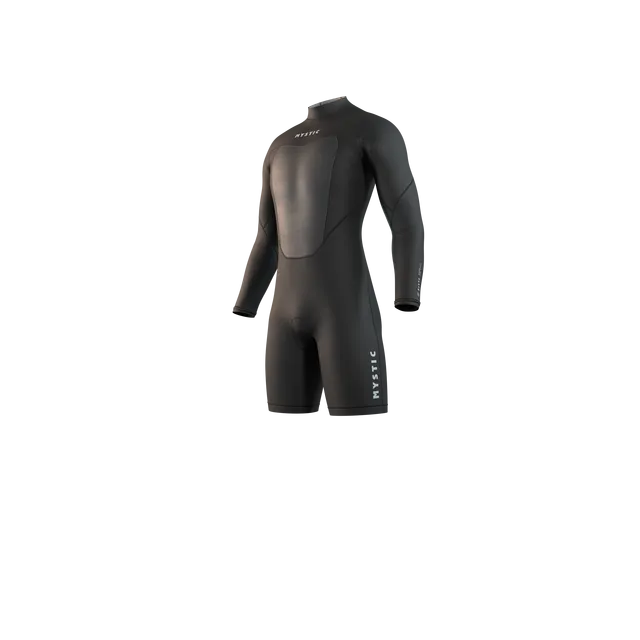 Mystic Brand shorty homme 3/2mm noir zip avant