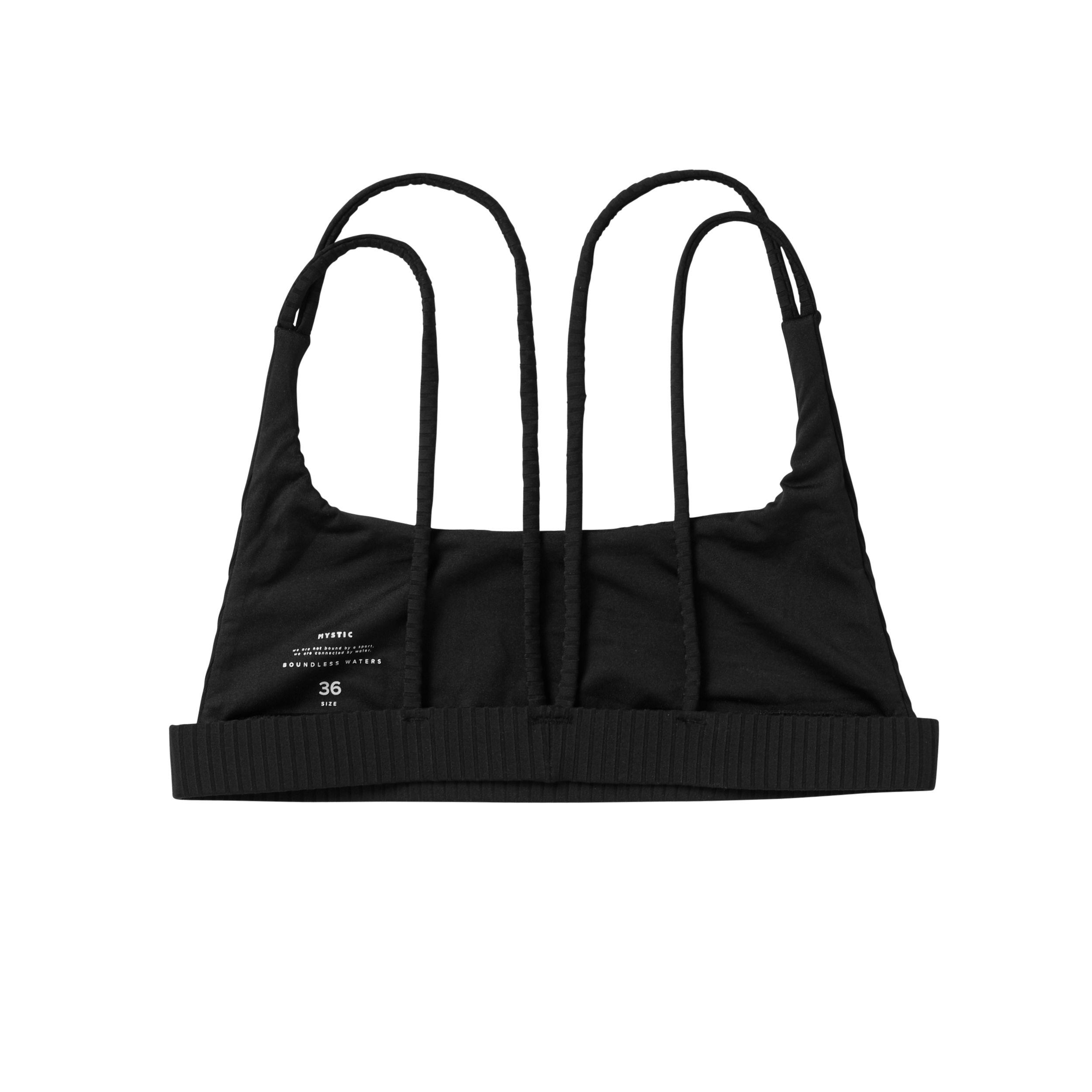 Mystic Bodil haut bikini femme noir dos croisé