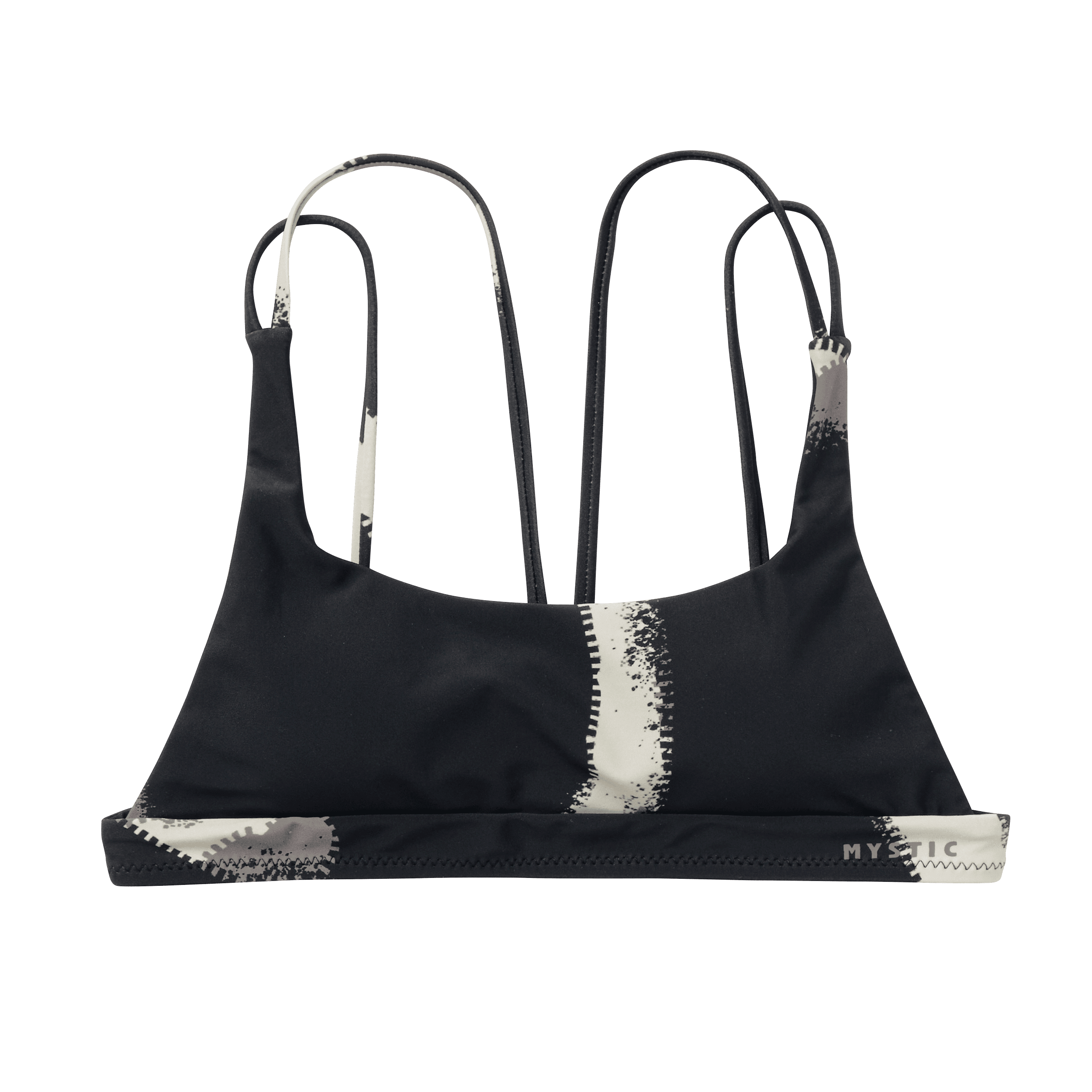 Mystic Bodil haut bikini femme noir dos croisé