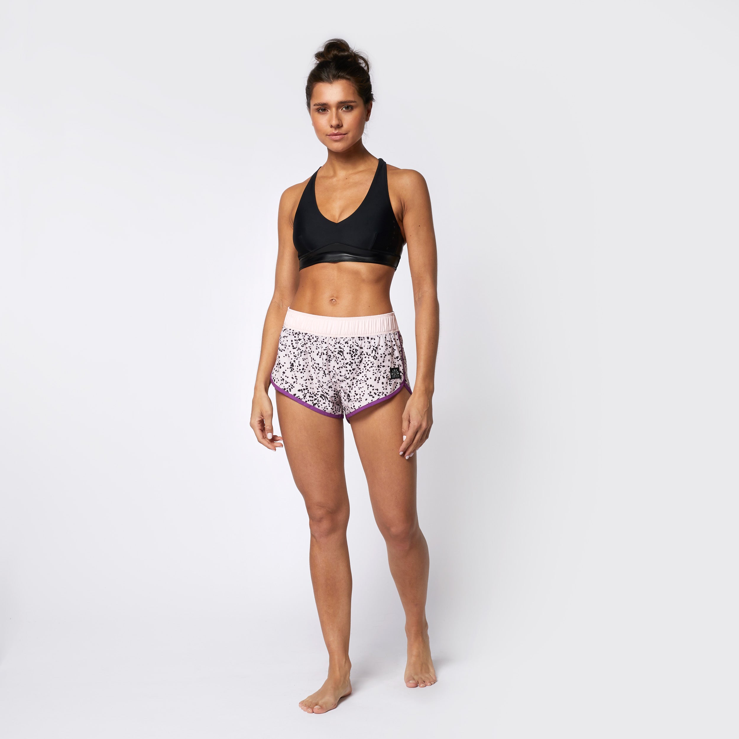 Mystic Roar boardshort femme extra-court rose amancher