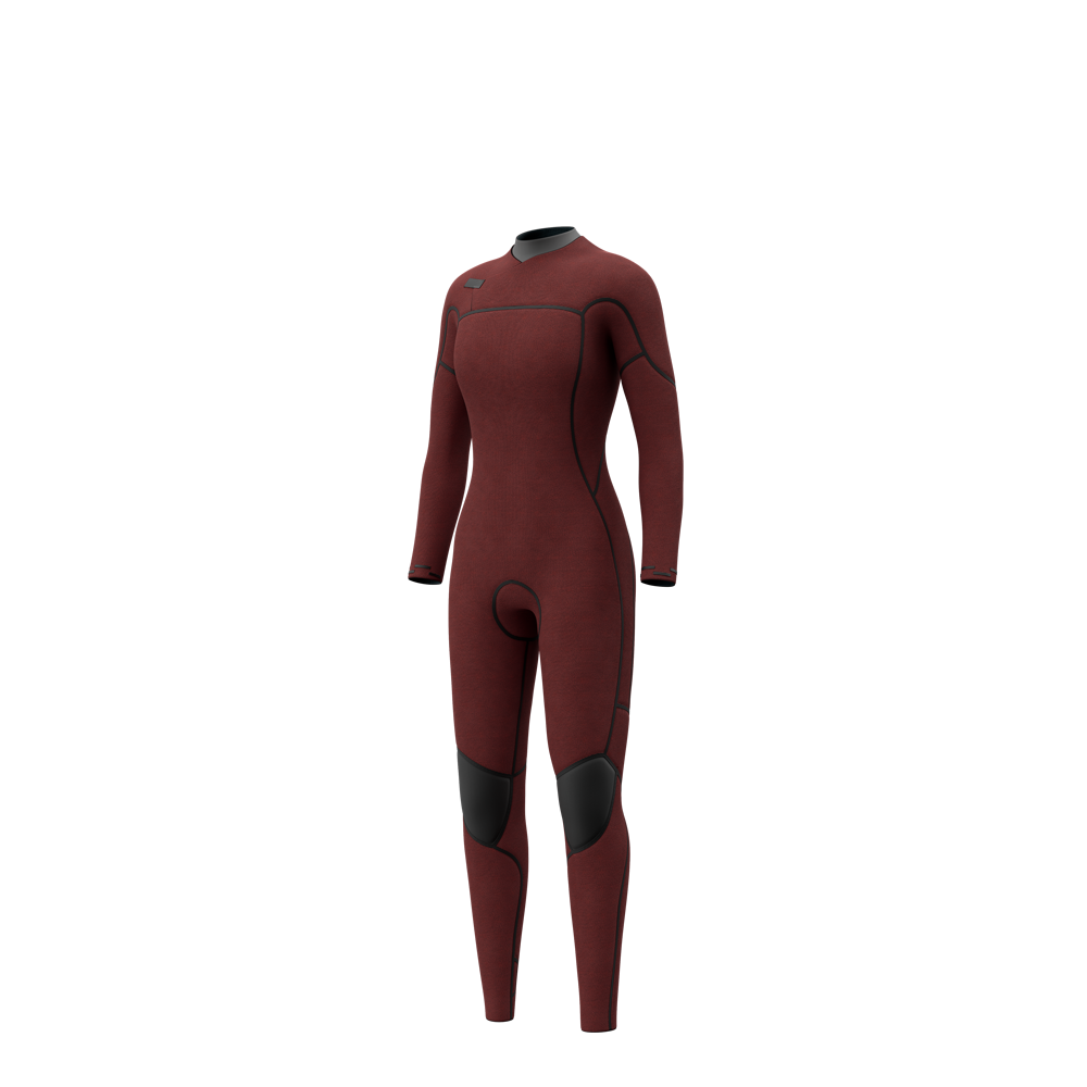 Mystic Jayde Fullsuit 4/3mm Double Fzip combinaison femme noire