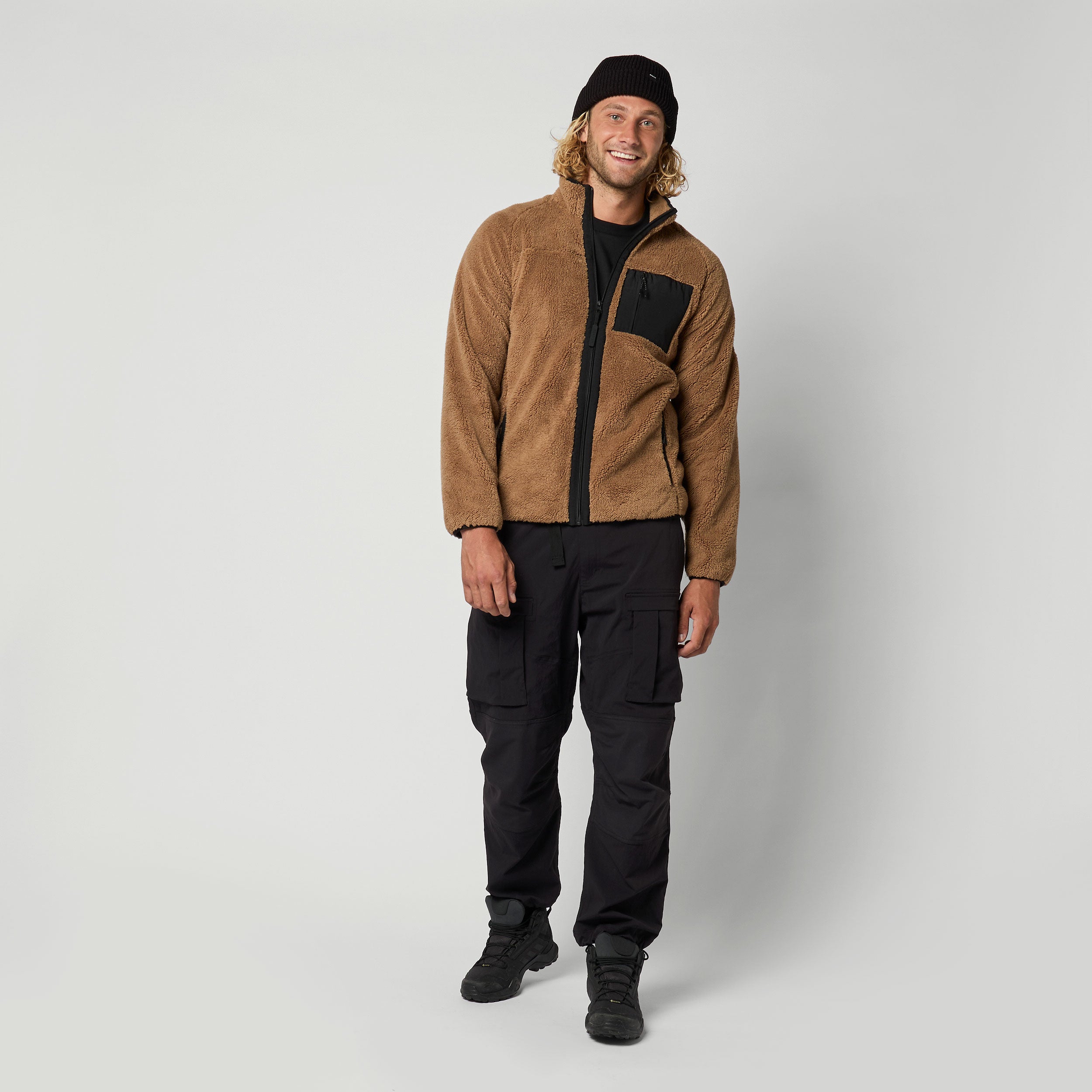 Mystic DTS Teddy sweat zippé noir chaud technique