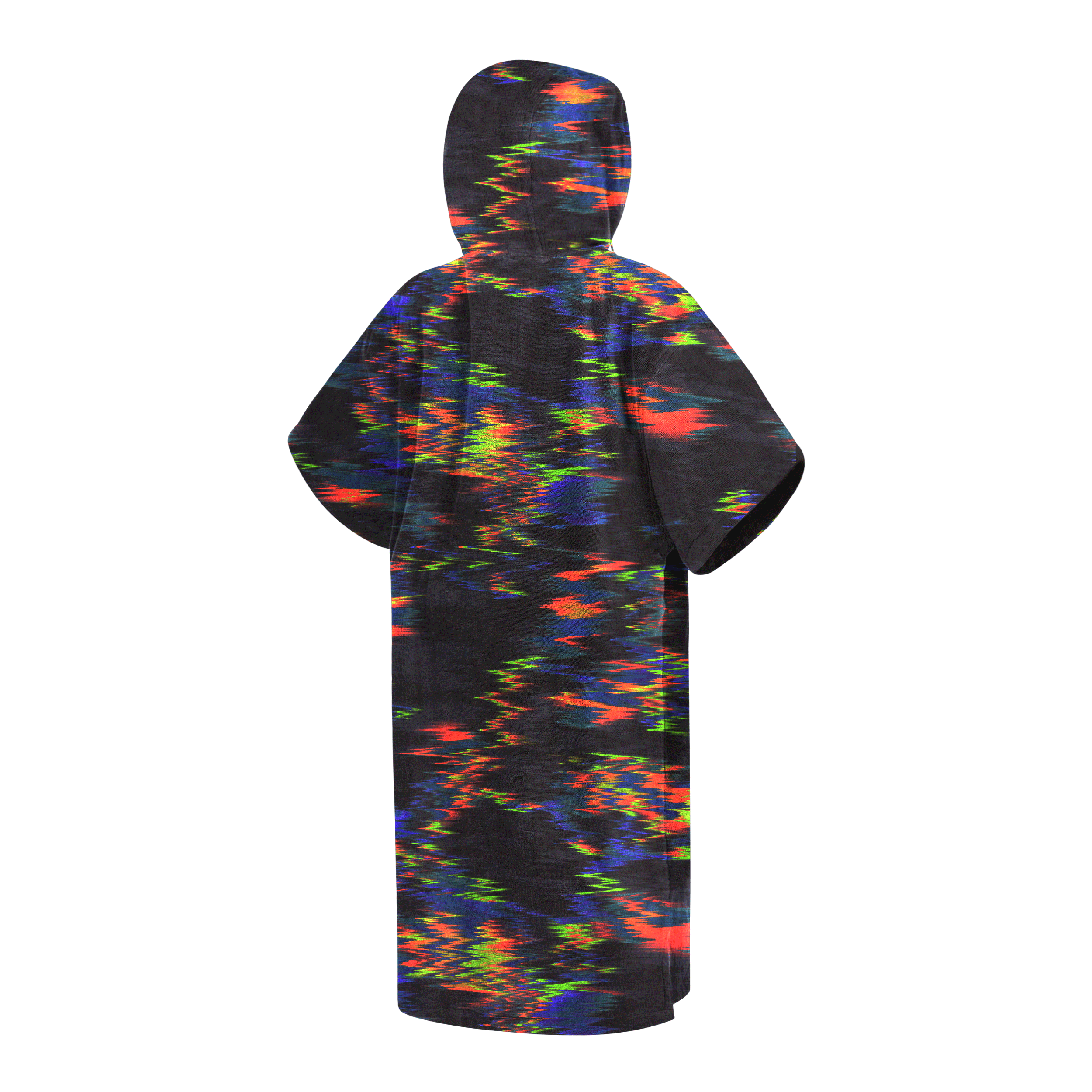 Mystic Poncho Velour poncho Black/White séchage rapide