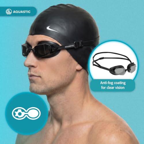 AQUASTIC Shako lunettes de natation miroir anti-buée