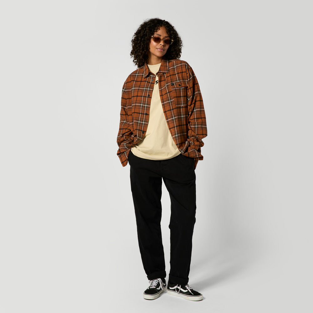 Mystic The Check Shirt chemise flanelle marron carreaux