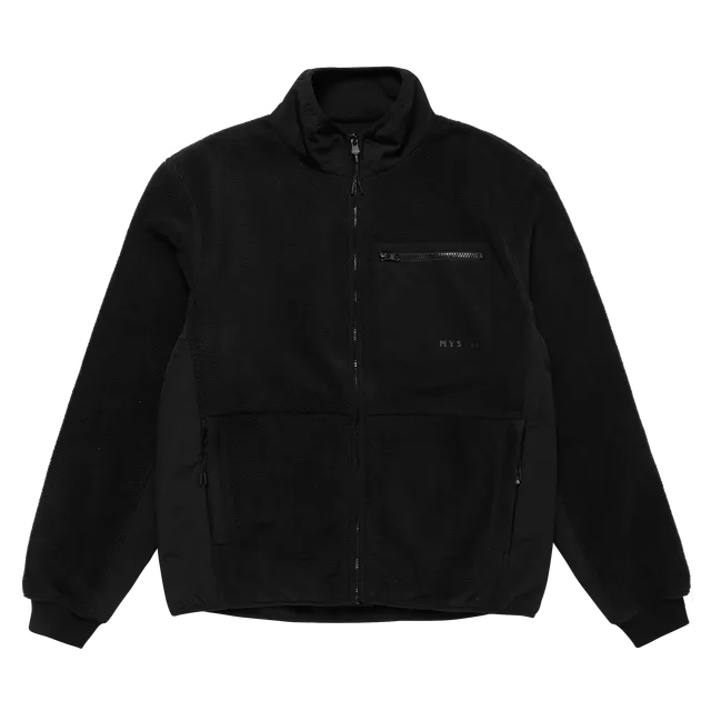 Mystic DTS Fleece Zip Thru sweat zippé noir déperlant