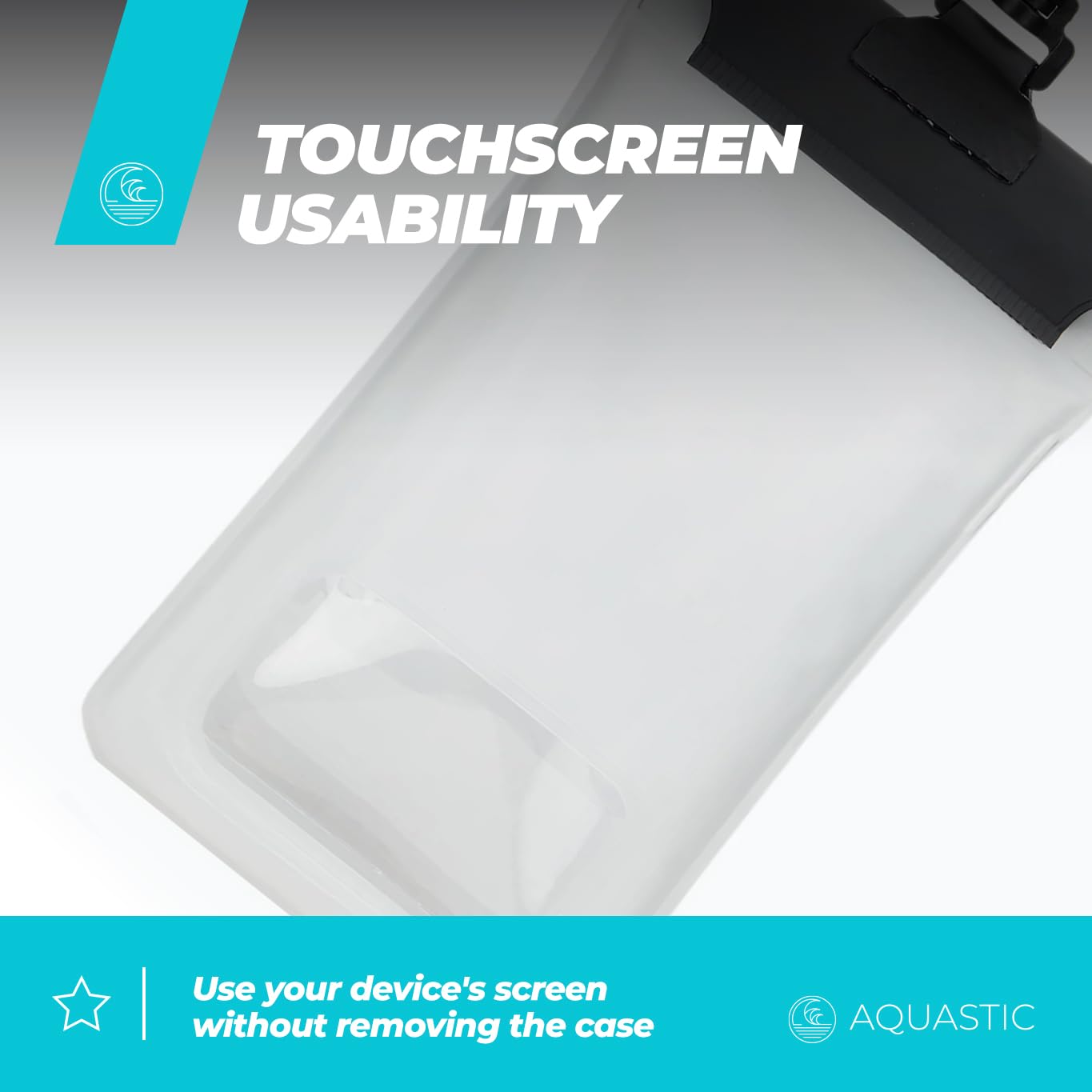 AQUASTIC Étui Étanche Flottant Téléphone IPX8 SUP Kayak