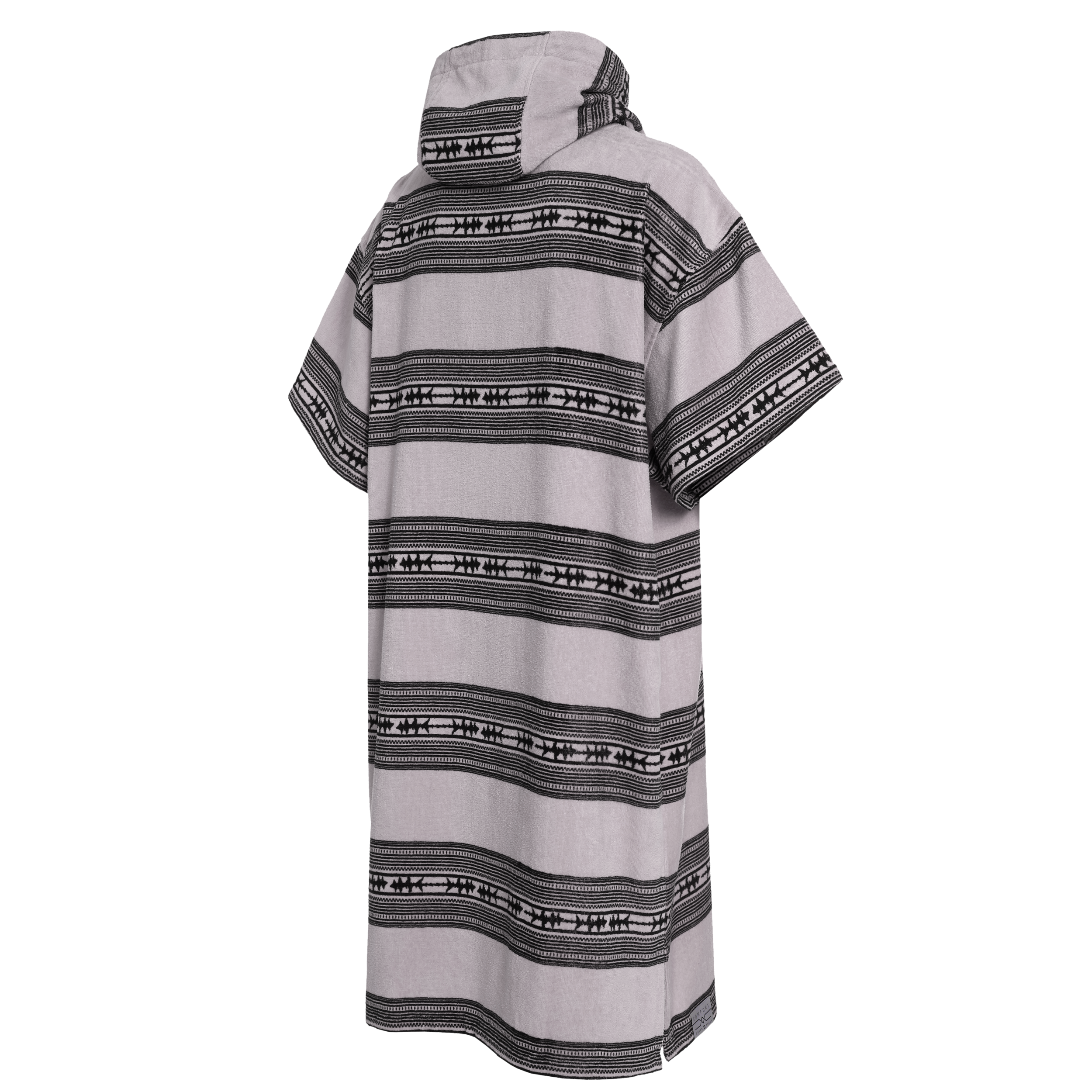 Mystic Poncho Velour poncho Black/White séchage rapide