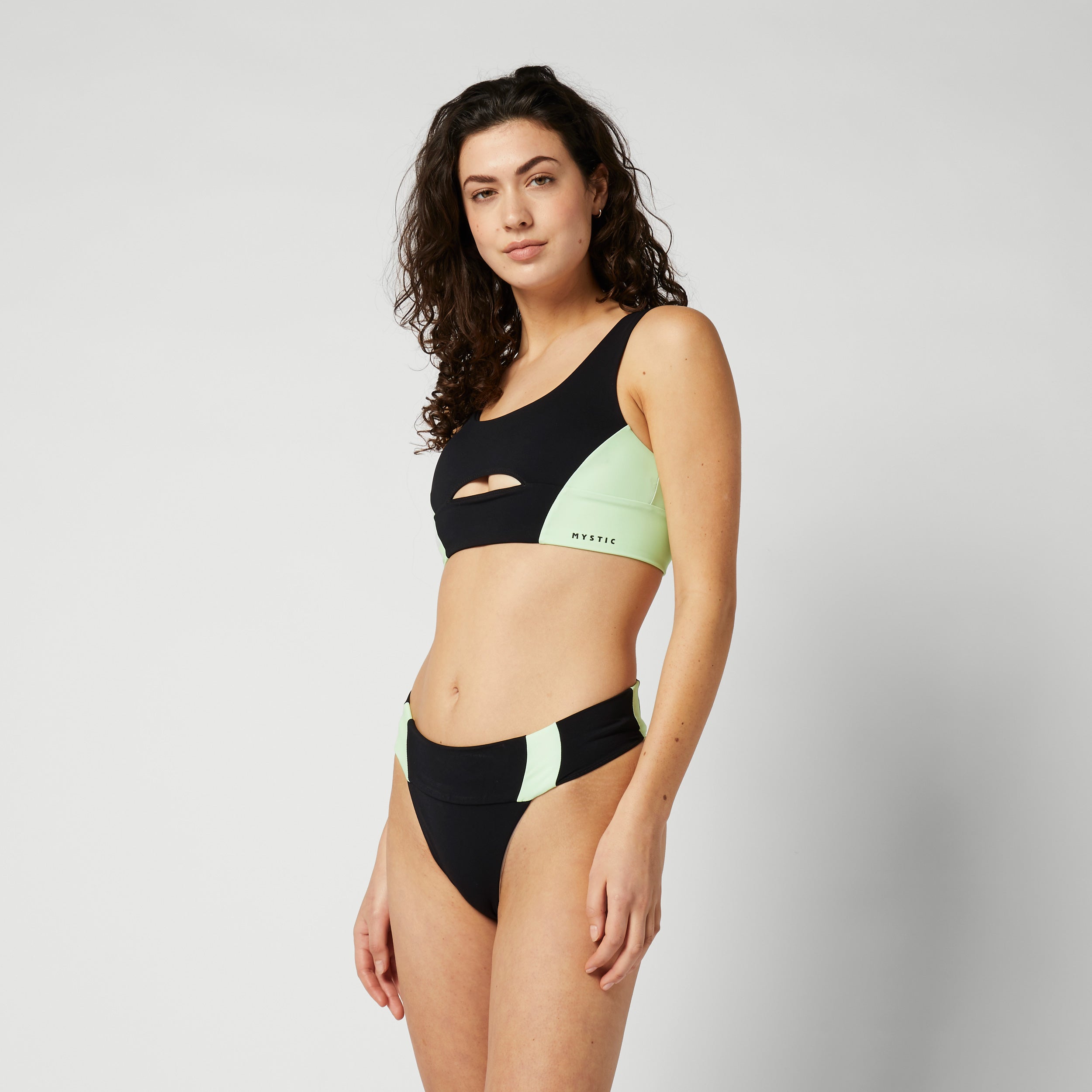 Mystic Bruna Performance haut de bikini Lime Green sport