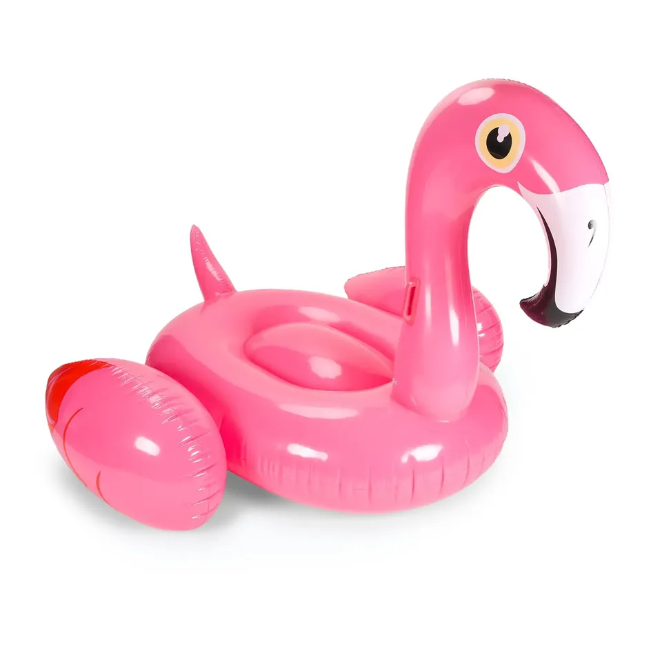 AQUASTIC Flamant Rose Matelas Gonflable Piscine 180x176 cm XXL