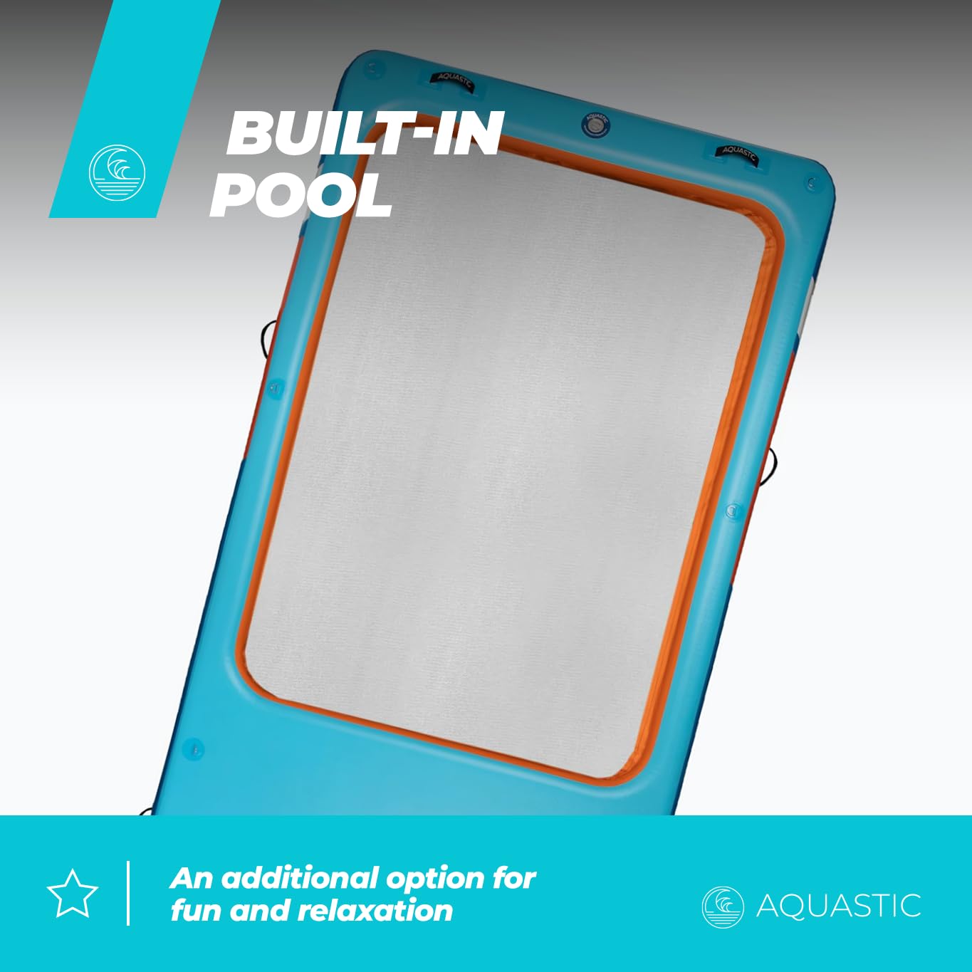 AQUASTIC Tiwi 15'6 Plateforme Gonflable Mer 477x210 cm 265 kg