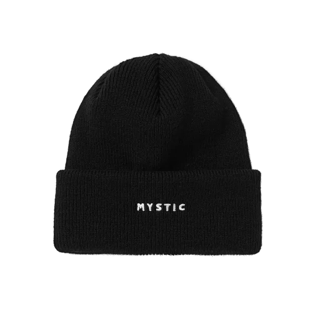 Mystic Logo Beanie bonnet noir coton doux