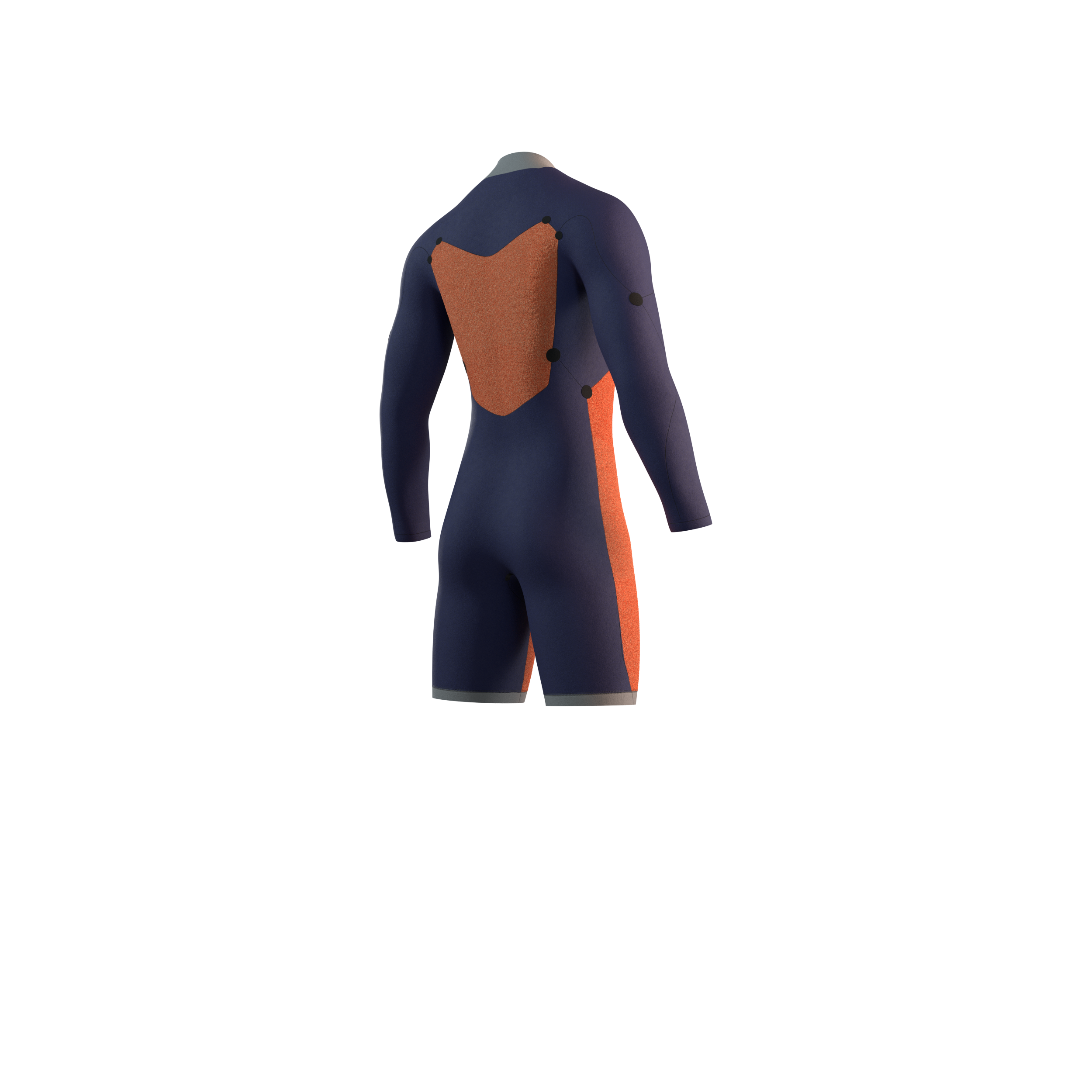 Mystic Star Longarm Shorty 3/2mm shorty homme Fzip Navy