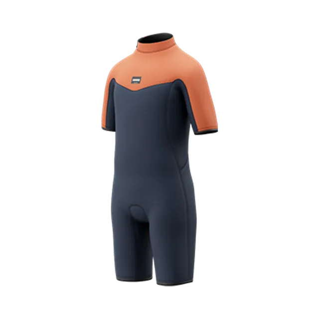 Mystic Star Shorty 3/2mm Bzip FL shorty enfant Navy Orange