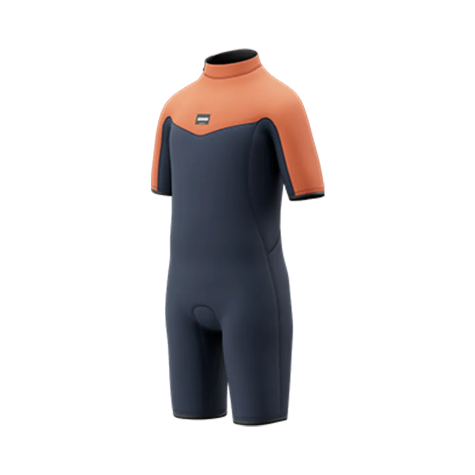 Mystic Star Shorty 3/2mm Bzip FL shorty enfant Navy Orange