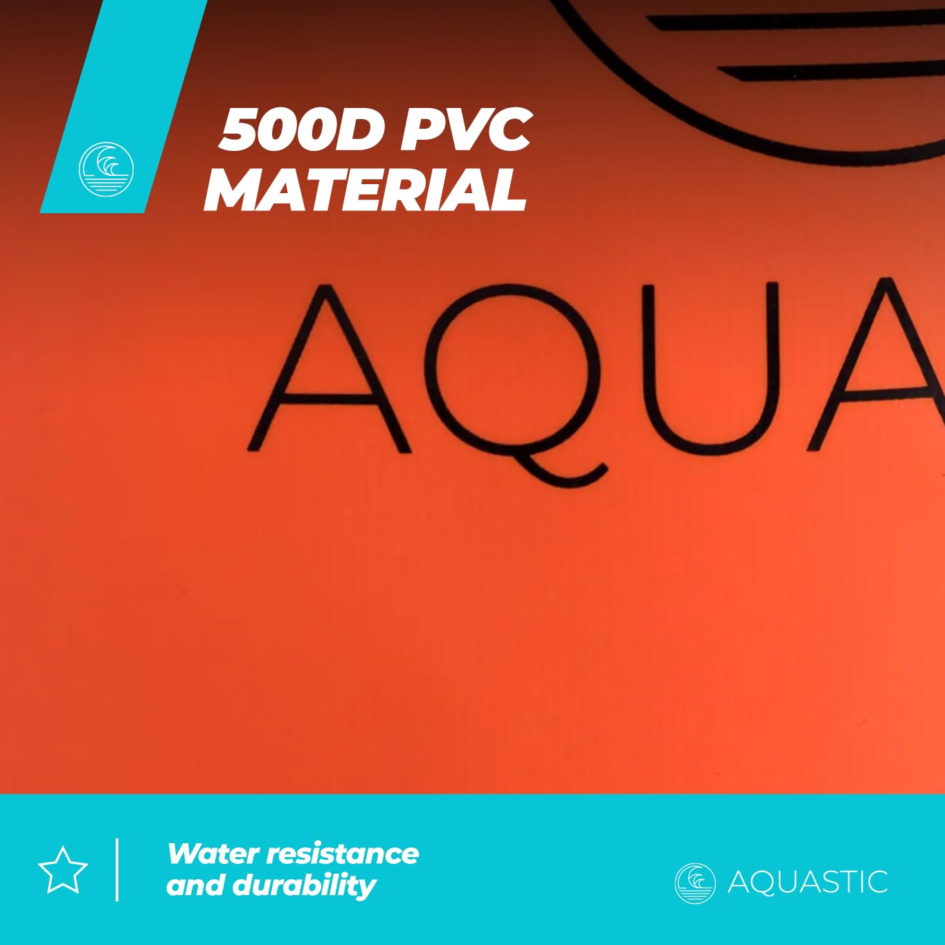 AQUASTIC sac étanche 10 L orange PVC 500D visible