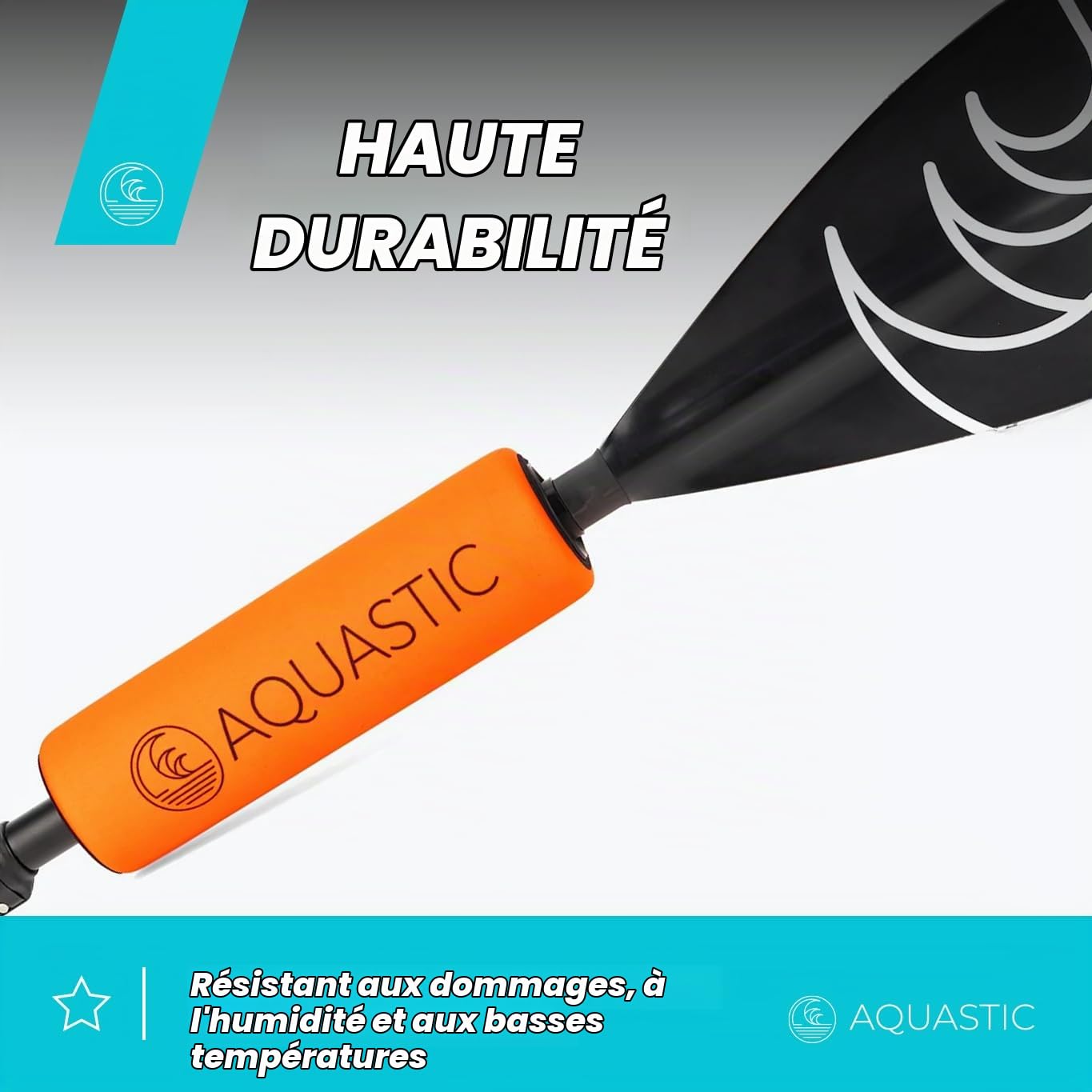 AQUASTIC AQS-SFS bouée pagaie SUP orange tige 25 mm