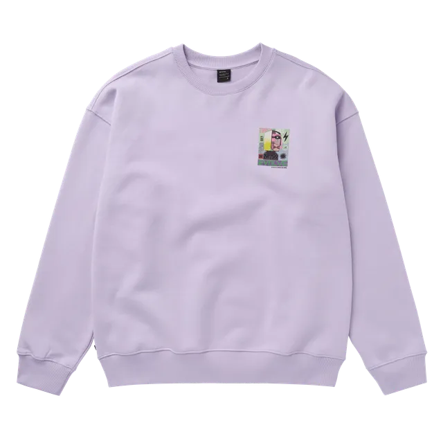 Mystic Groove Crew Sweat coton lilas M