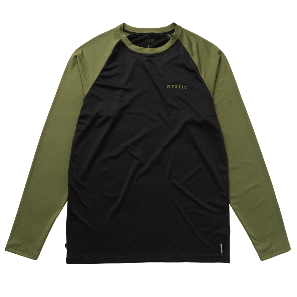 Mystic Bolt t-shirt manches longues coton vert olive