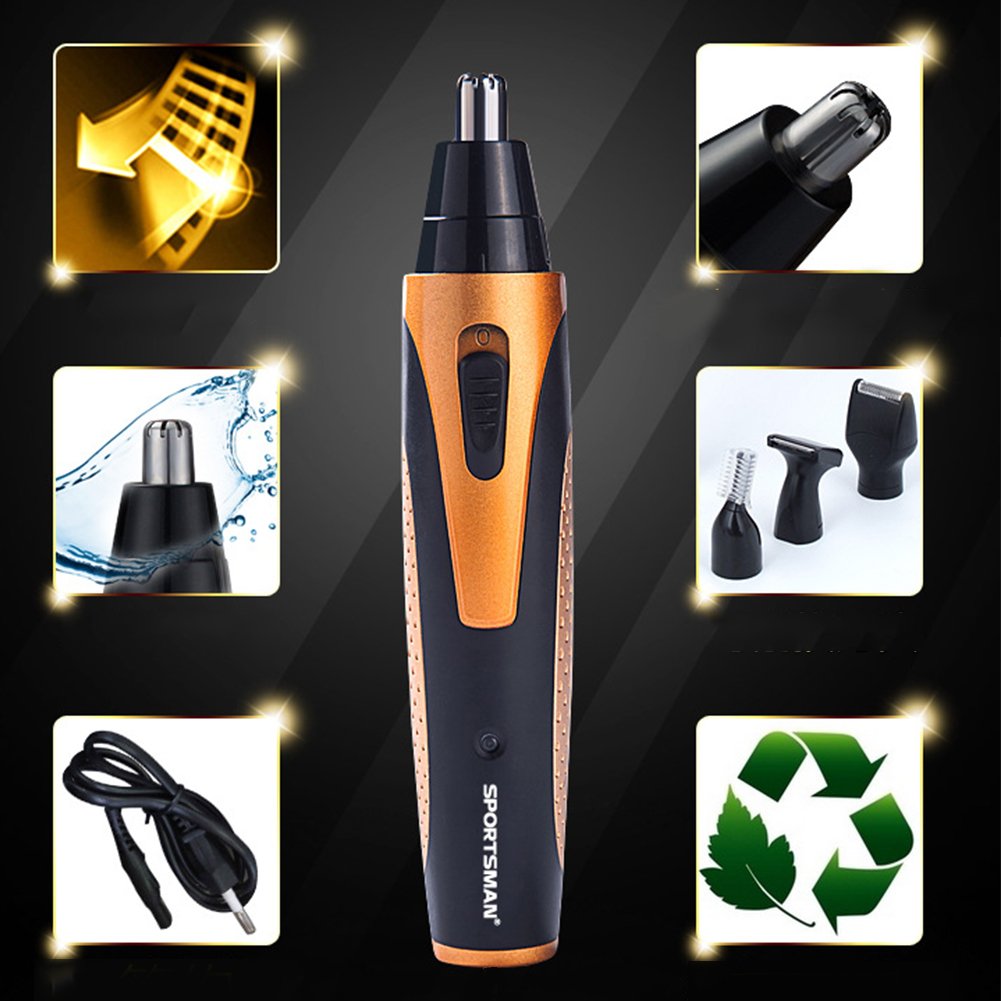 FLYBOO 4 en 1 tondeuse nez rechargeable 4 têtes