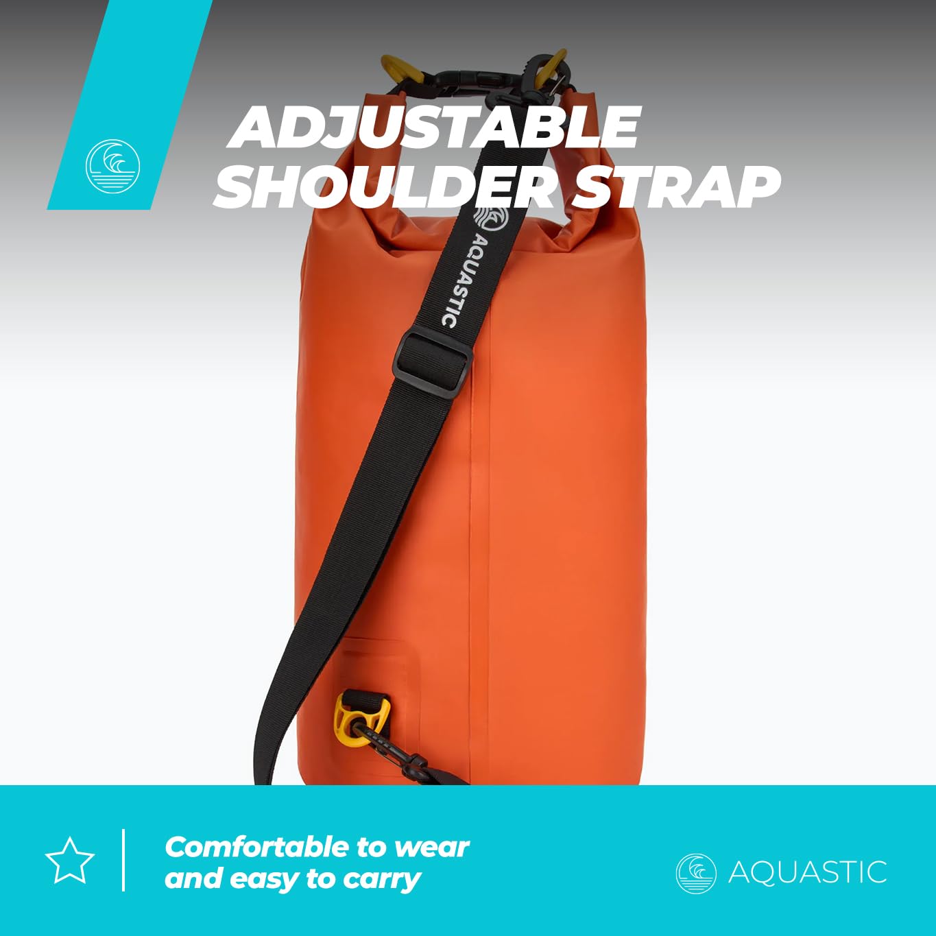 AQUASTIC Sac Étanche 13 L PVC bleu bandoulière