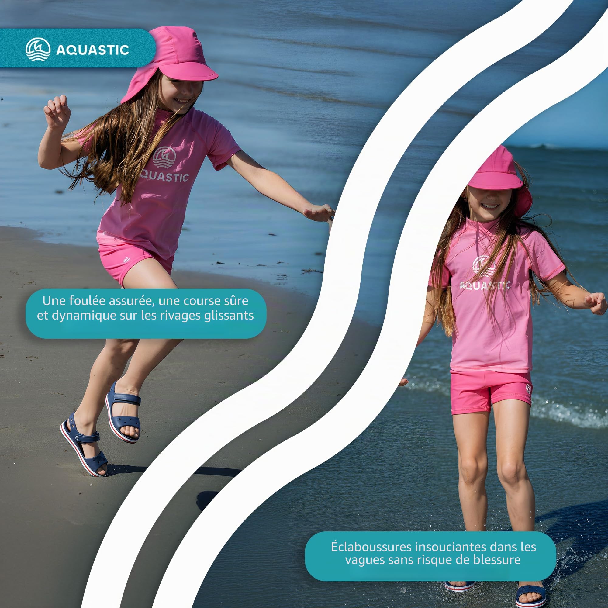 AQUASTIC Sandi Jr sandales enfant EVA séchage rapide