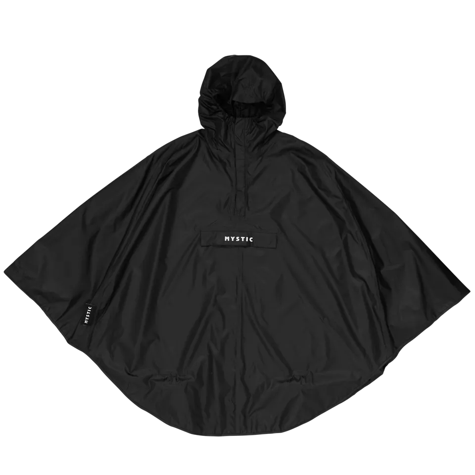 Mystic Rain Poncho poncho pluie S/M noir recyclé