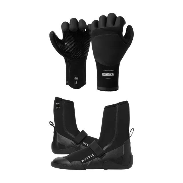 Mystic Roam set hiver bottillons + gants 5/3mm néoprène