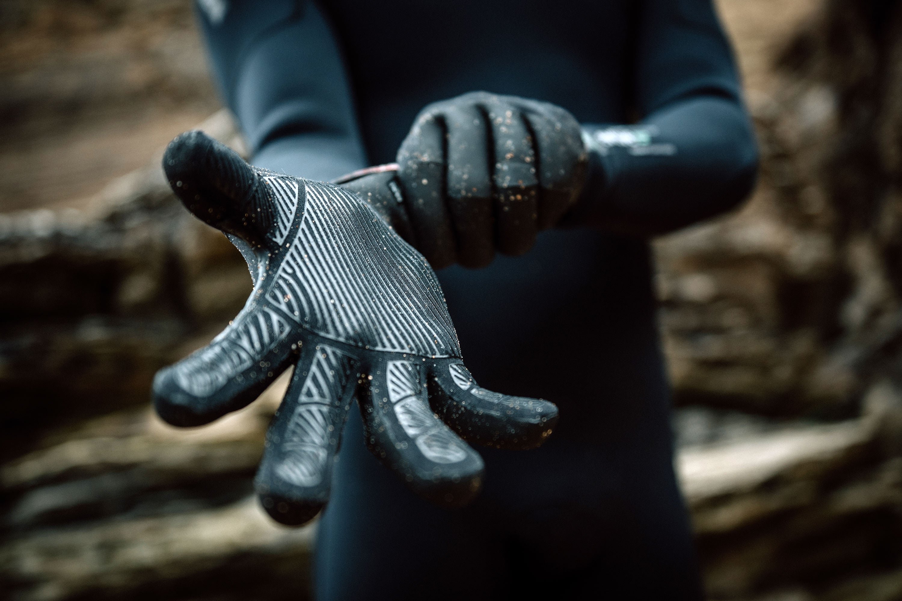 Mystic Crest 1.5mm gants néoprène noir 5 doigts