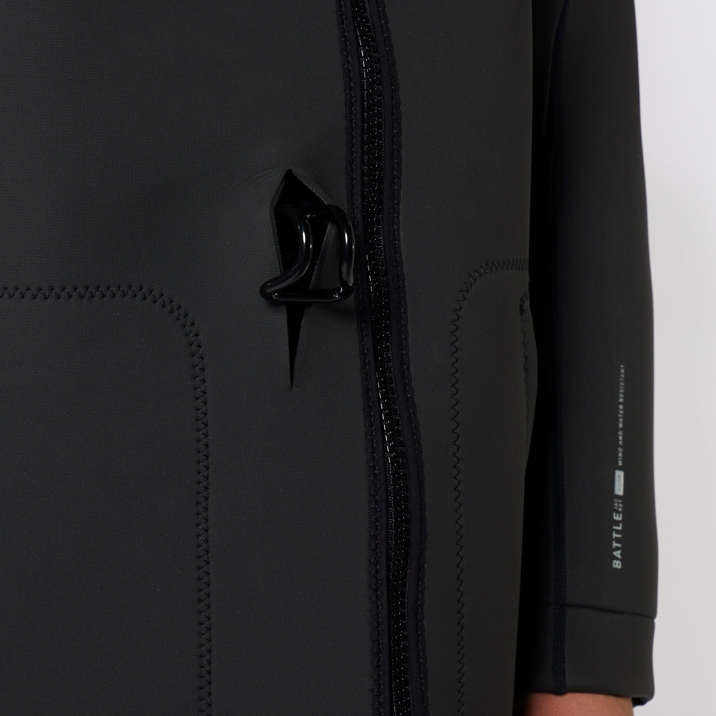 Mystic Battle 3/2mm veste néoprène homme noir coupe-vent