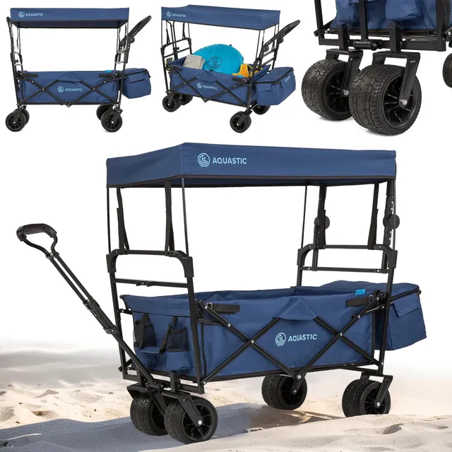 AQUASTIC chariot transport pliant 106 L noir 90 kg