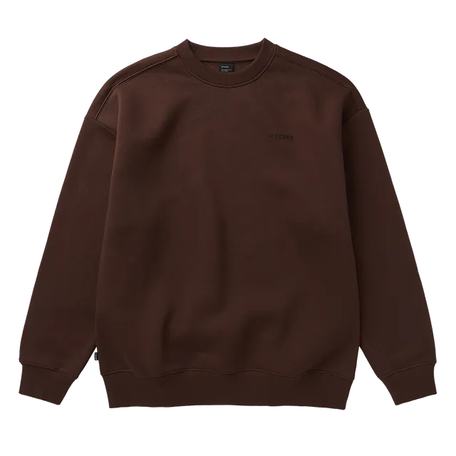 Mystic Profile Crew sweat oversize marron L gratté