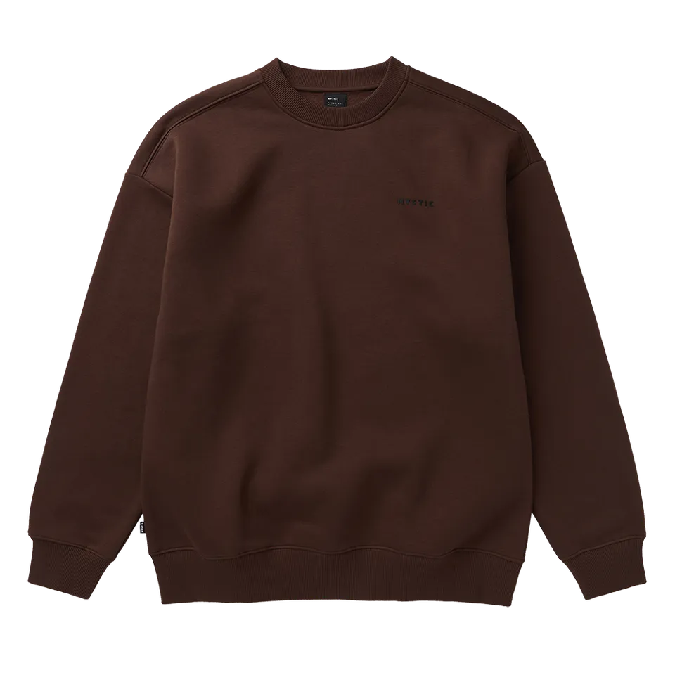 Mystic Profile Crew sweat oversize marron L gratté