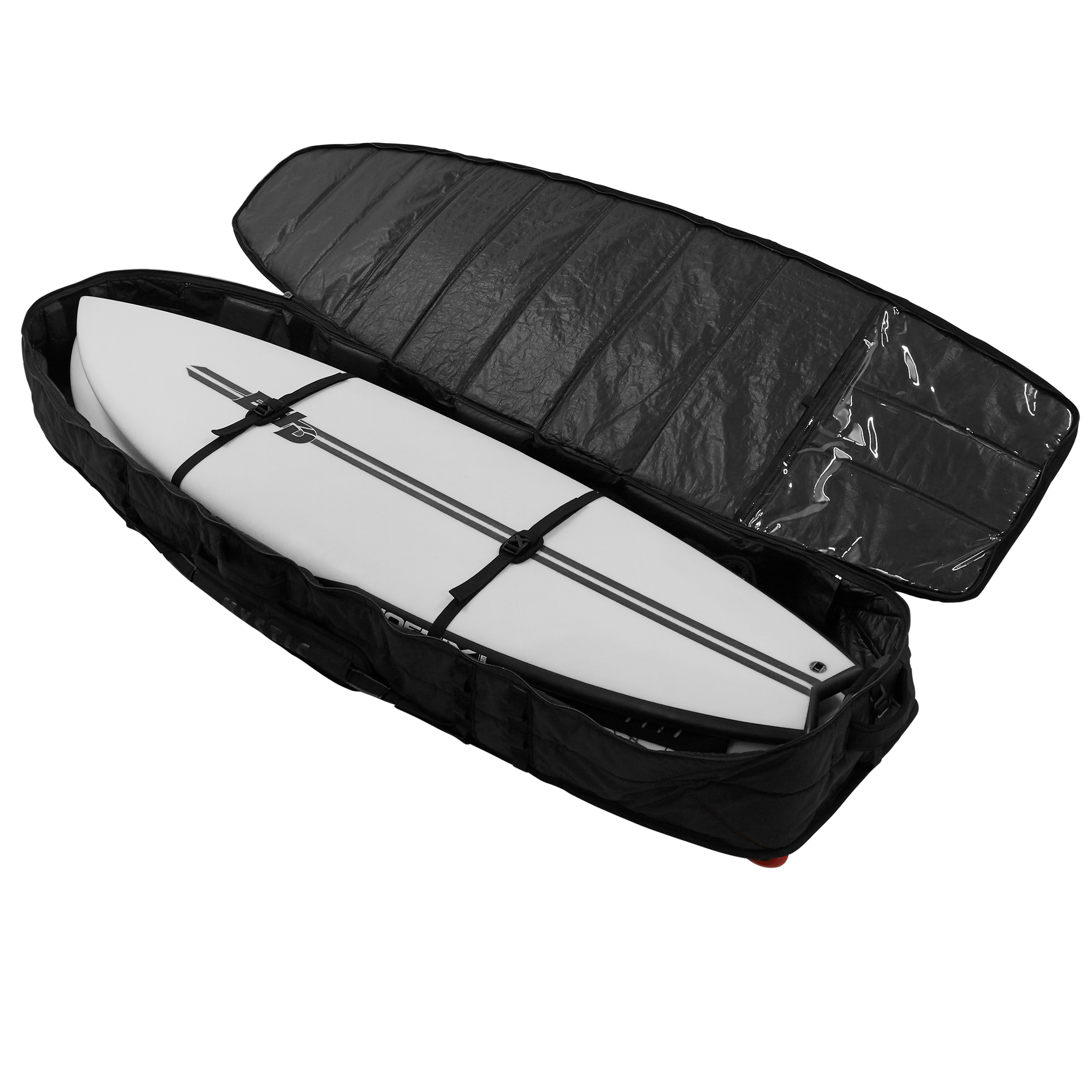 Mystic Saga Surf XL housse surf noire 3 planches 6.4ft